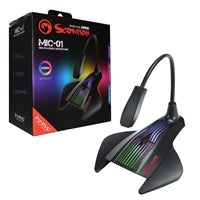 Marvo Scorpion MIC-01 RGB USB Powered Flexible Gaming and Streaming Microphone Marvo Scorpion MIC-01 RGB USB Powered Flexible Gaming and Streaming Microphone